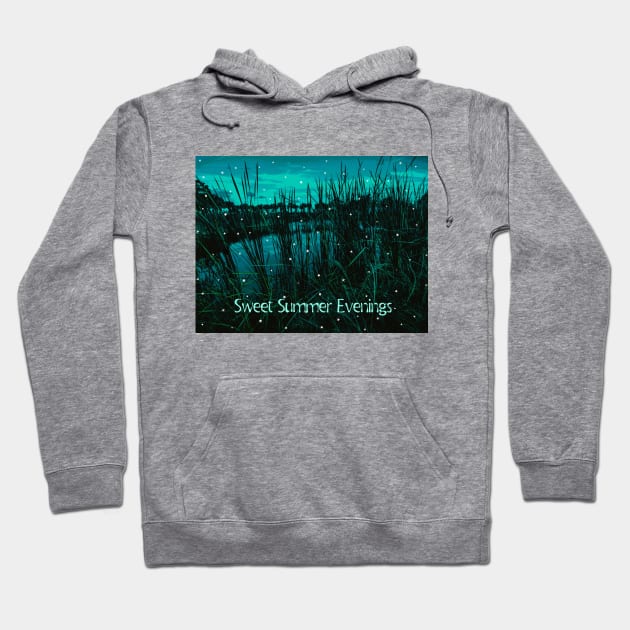 Pond at Sunset Called Sweet Summer Evenings Hoodie by Shell Photo & Design